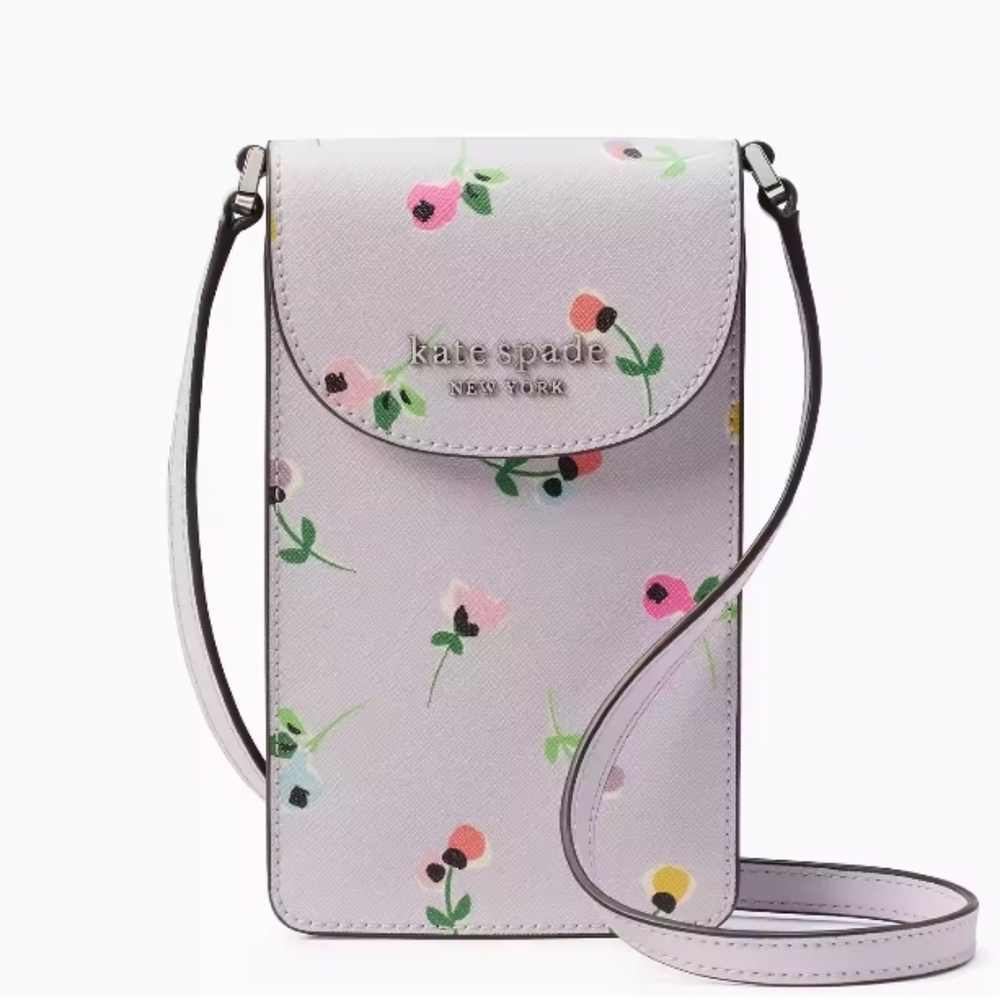 KSNY Cameron Floral Ditsy North South Flap Phone Crossbody